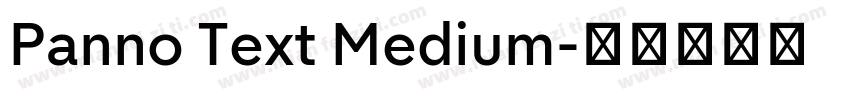 Panno Text Medium字体转换